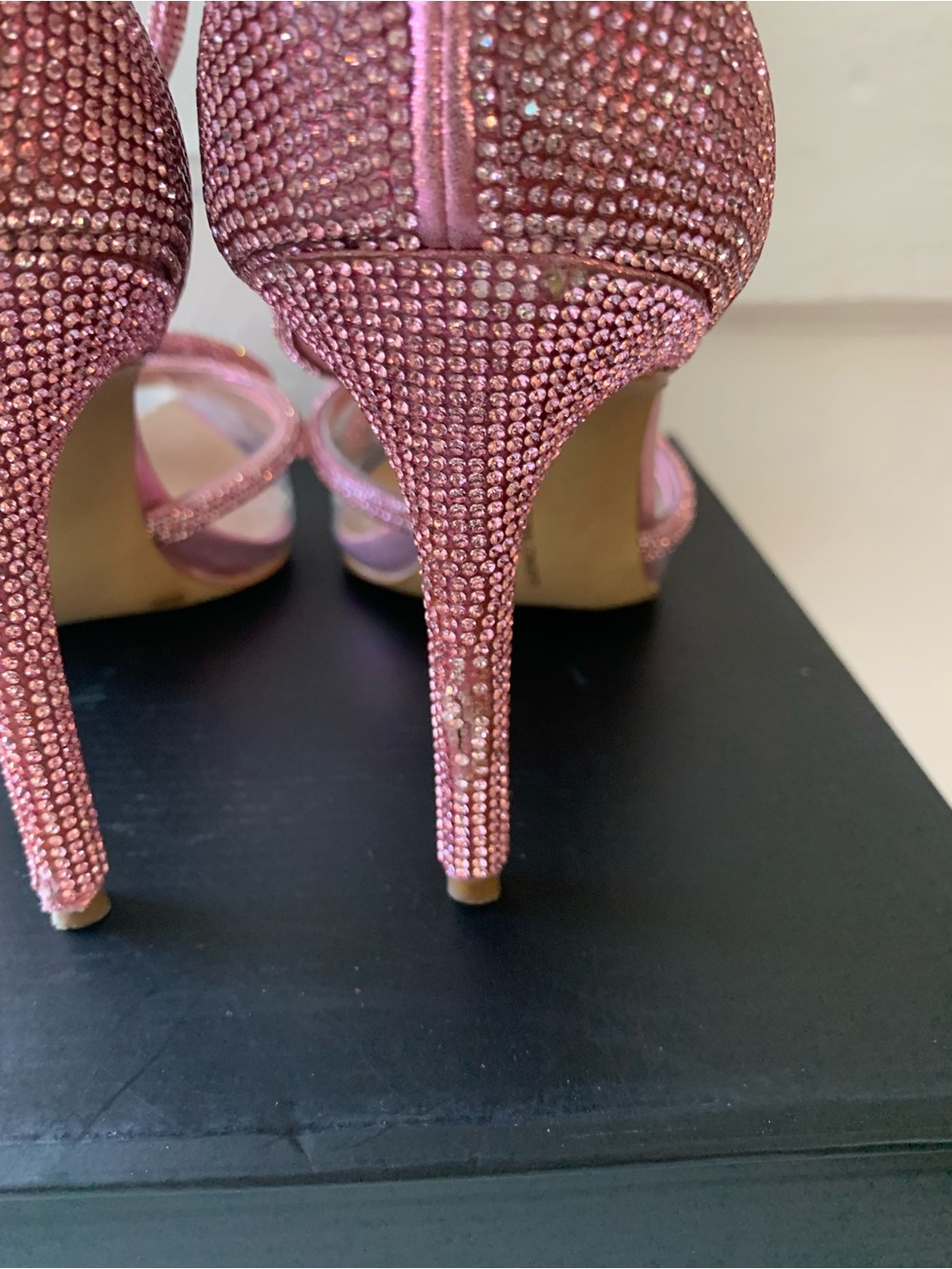 INC International Concepts Lidani Pointed-Toe Pink Bling Clear Vinyl Heels 9.5 - Picture 4 of 7